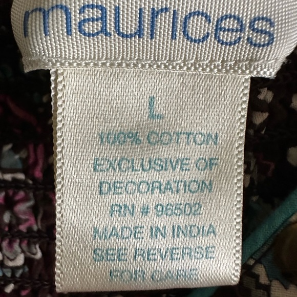 Maurices Studded Smocked Babydoll Tank & Shop The Mint Button Front Tank Size L - Picture 5 of 13